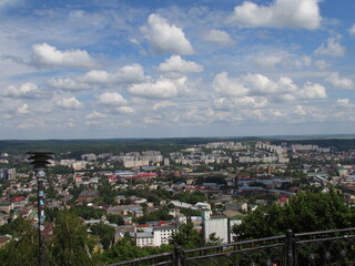 Fototapeta premium aerial view of the city