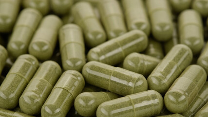 green moringa capsules super food. Spirulina, chlorella capsules