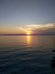 sunset over the sea