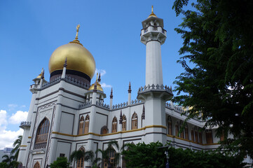 Fototapeta na wymiar La mosquée Sultan ou Masjid Sultan, Singapour, Asie