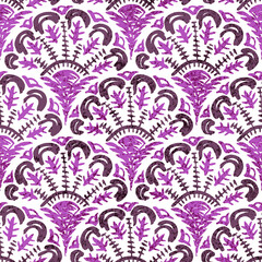 Seigaiha wave seamless pattern. Ethnic and tribal motifs. Vintage print for textiles in a bohemian style. Vector illustration.