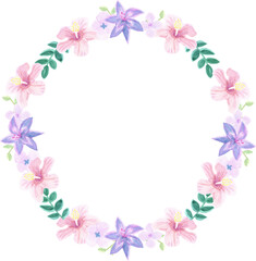 orchid frame circle