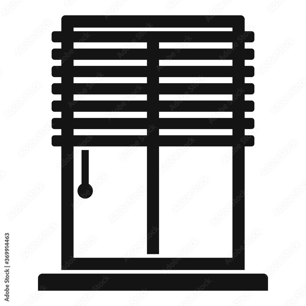 Poster window installation icon. simple illustration of window installation vector icon for web design isol