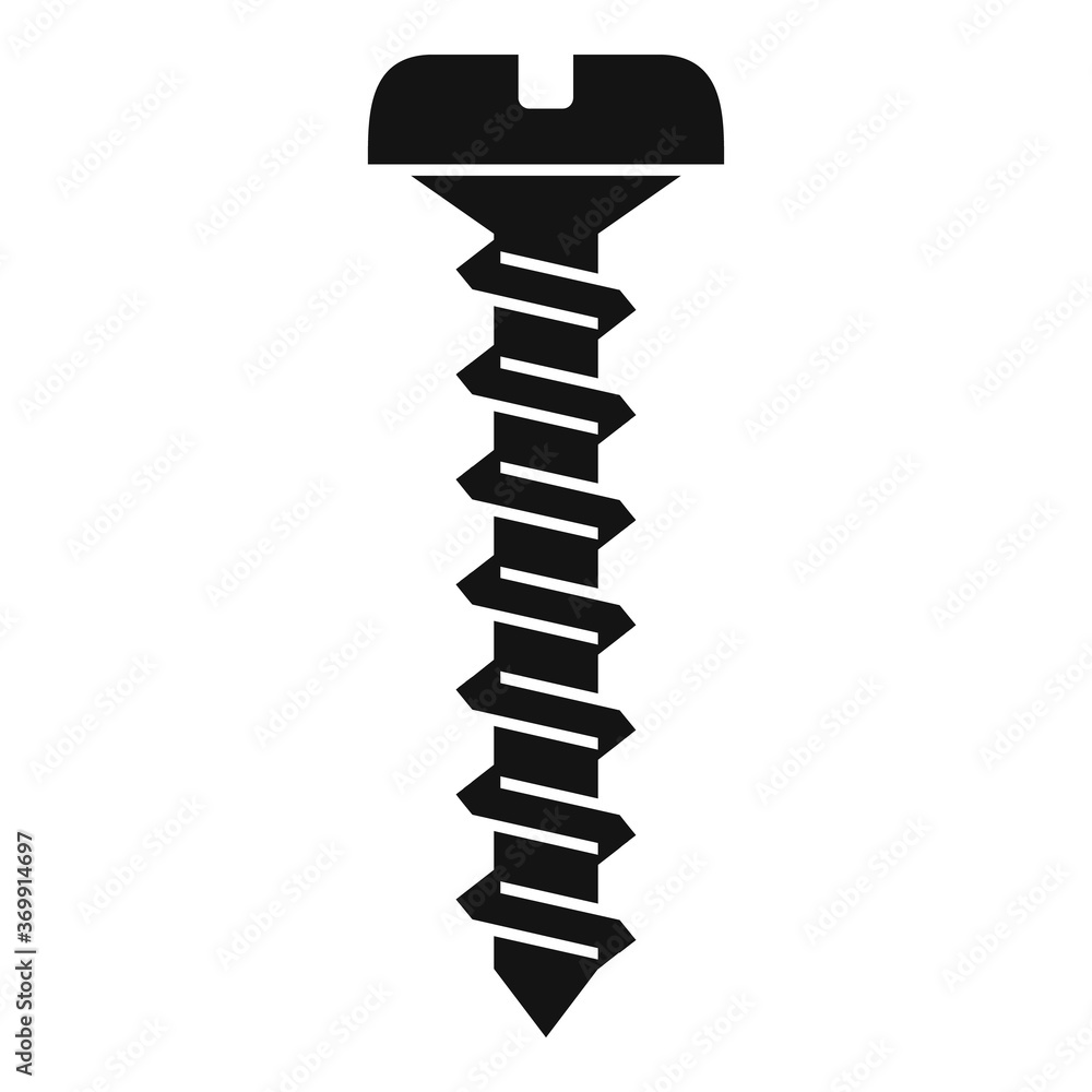 Poster windows instalation screwdriver icon. simple illustration of windows instalation screwdriver vector 