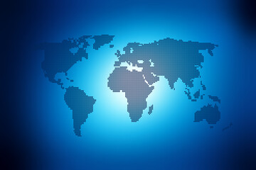 World map vector illustration of earth, asia, australia, africa europe america.