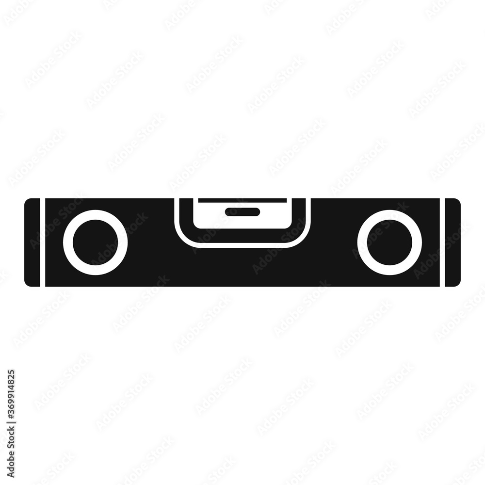 Poster construction level bar icon. simple illustration of construction level bar vector icon for web desig