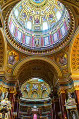 Obraz premium Interior of St. Stephen's Basilica, Budapest, Hungary.