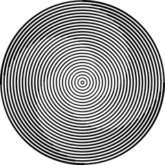 Lines in Circle Form . Spiral Vector Illustration .Technology round. Wave Logo . Design element . Abstract Geometric shape .