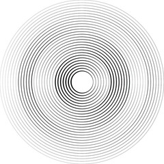 Lines in Circle Form . Spiral Vector Illustration .Technology round. Wave Logo . Design element . Abstract Geometric shape .