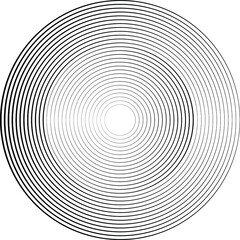 Lines in Circle Form . Spiral Vector Illustration .Technology round. Wave Logo . Design element . Abstract Geometric shape .