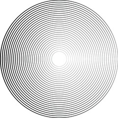 Lines in Circle Form . Spiral Vector Illustration .Technology round. Wave Logo . Design element . Abstract Geometric shape .