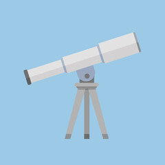 Telescope on a stand for space exploration and study