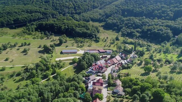 Aerial shot of district Haeringen in Germany 4 of 5
