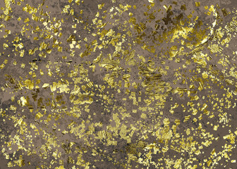 Golden abstract  decorative paper texture  background  for  artwork  - Illustration