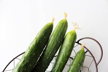 採れたての新鮮なきゅうり