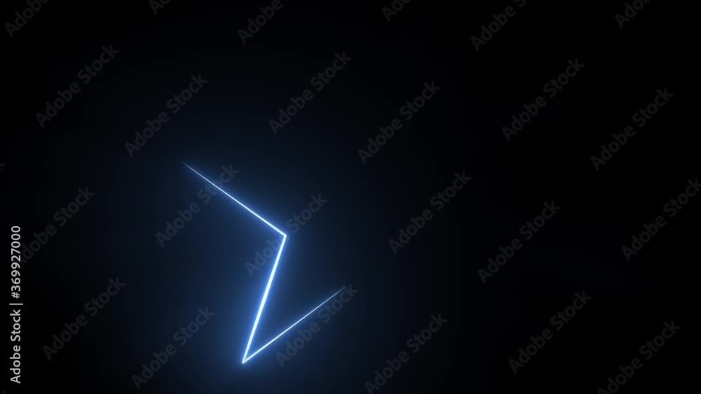 Poster abstract circular space laser light stroke background/ 4k animation of an abstract laser light ray f
