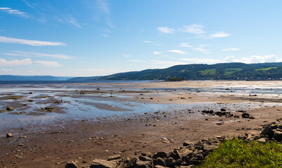 La Baie low tide bay in Saguenay Quebec Canada