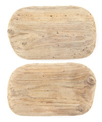 Driftwood isolated on white background. Pieces of sea drift wood.