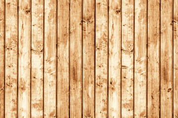 Grunge wood texture. Brown wooden wall background. Rustic tree desk pattern. Countryside architecture wall. Village building construction.