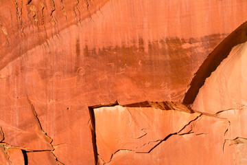 Petroglyhps, Capitol Reef National Park, Utah State Route 24, Utah, Usa, North America, America