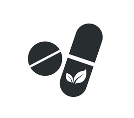 Vitamin vector icon. Pill vector icon.  Drug pills icon. 