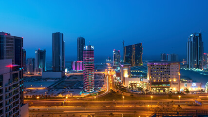 Obraz na płótnie Canvas Sunset Manama, Bahrain