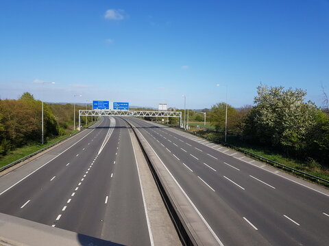 Empty M25 Motorway