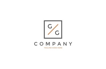Letter GG Minimalist Modern Logo