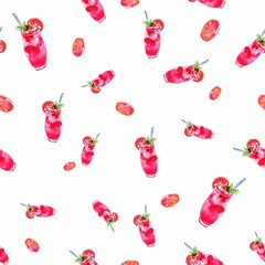 watercolor illustration cocktail
patern, geometric seamless pattern