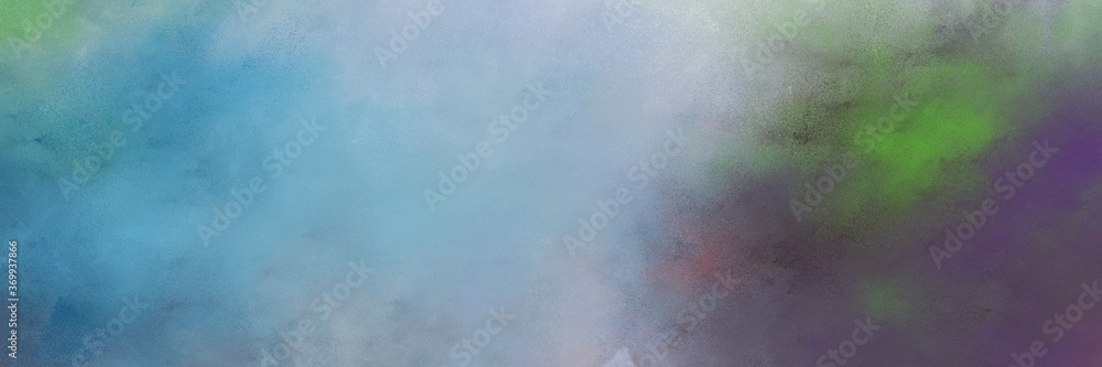 Poster awesome light slate gray and cadet blue colored vintage abstract painted background with space for t