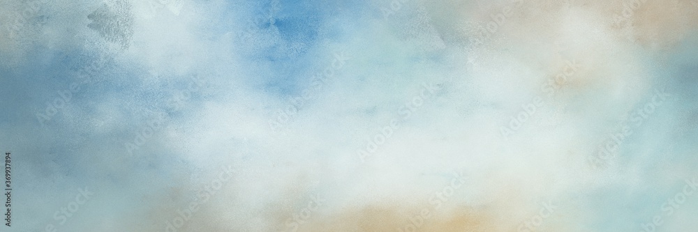 Poster awesome abstract painting background texture with light gray, pastel blue and cadet blue colors and space for text or image. can be used as horizontal background texture