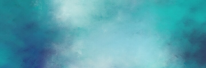 stunning vintage abstract painted background with blue chill, light blue and sky blue colors and space for text or image. can be used as horizontal background graphic