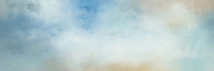 awesome abstract painting background texture with light gray, pastel blue and cadet blue colors and space for text or image. can be used as horizontal background texture - obrazy, fototapety, plakaty