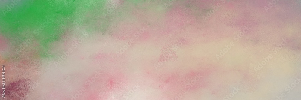 Poster stunning abstract painting background graphic with tan, medium sea green and gray gray colors and space for text or image. can be used as horizontal header or banner orientation