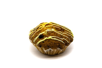 Pastry cake with raisins