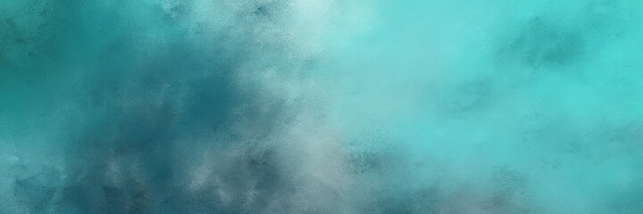 decorative vintage abstract painted background with cadet blue, dark slate gray and pastel blue colors and space for text or image. can be used as horizontal header or banner orientation