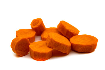 Slices of carrots