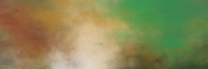 stunning abstract painting background graphic with pastel brown, sea green and tan colors and space for text or image. can be used as postcard or poster