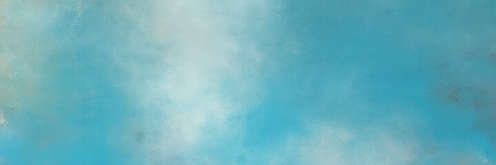 awesome cadet blue, pastel blue and light blue colored vintage abstract painted background with space for text or image. can be used as horizontal header or banner orientation