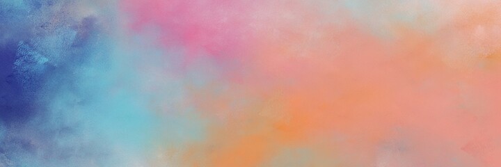 beautiful tan, steel blue and cadet blue colored vintage abstract painted background with space for text or image. can be used as header or banner