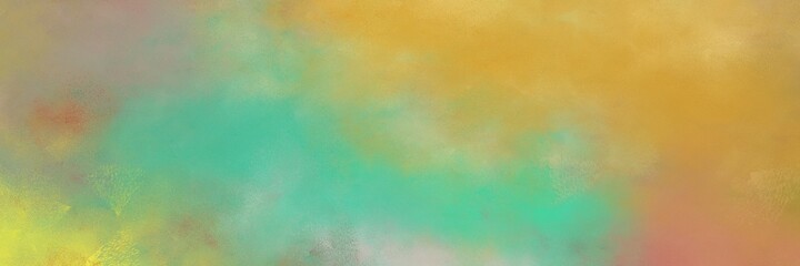 awesome abstract painting background graphic with dark khaki, medium aqua marine and dark sea green colors and space for text or image. can be used as postcard or poster