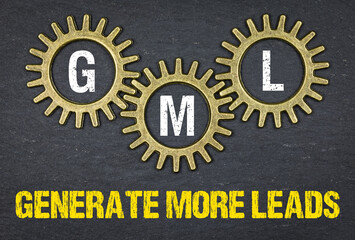 GML generate more leads - obrazy, fototapety, plakaty