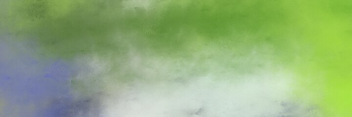 awesome moderate green and light gray colored vintage abstract painted background with space for text or image. can be used as horizontal header or banner orientation