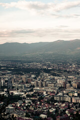 aerial view of the city