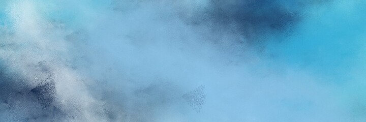 stunning abstract painting background texture with corn flower blue, sky blue and dark slate gray colors and space for text or image. can be used as horizontal background graphic