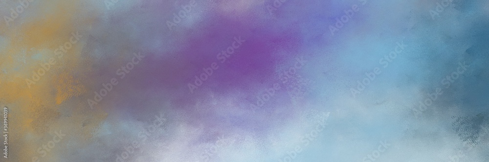 Poster beautiful abstract painting background texture with light slate gray and pastel brown colors and space for text or image. can be used as header or banner