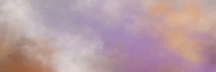 decorative pastel purple, pastel brown and rosy brown colored vintage abstract painted background with space for text or image. can be used as horizontal background texture