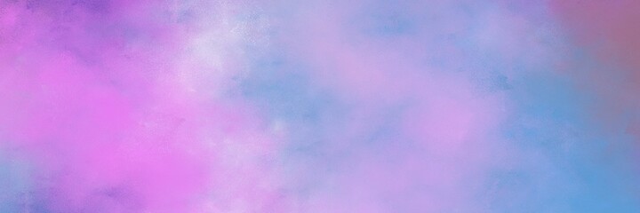 stunning vintage abstract painted background with light pastel purple and corn flower blue colors and space for text or image. can be used as horizontal background texture