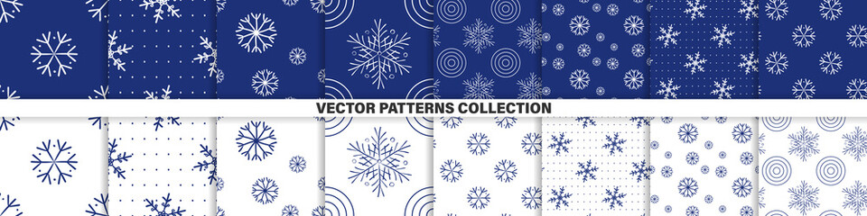 Pattern vector. Seamless pattern collection, decorative wallpaper. Vector illustration