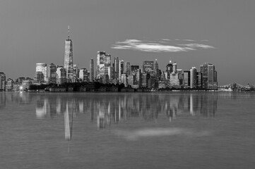 Manhattan Skyline in Black and white